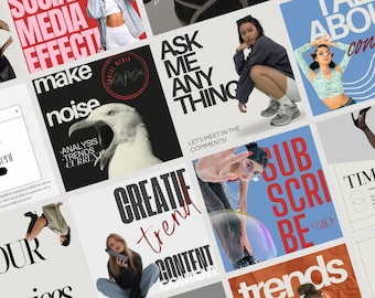 Social Media Marketing Templates Canva, Digital Marketing Agency Posts, Social Media Manager, Content Marketing, Content Creation