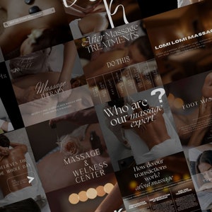 Massage Instagram Template, Massage Therapist  Posts, Massage Therapy, Spa Instagram Posts,Massage Therapy Social Media
