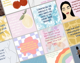 Therapist Instagram Templates, Psychologist Social Media, Mental Health Templates, Counseling, Counselor, Therapist Instagram Posts, Canva