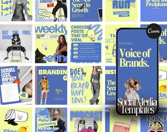 Instagrammallar Mallar för marknadsföringsbyråer för sociala medier, Canva-mallar Instagram-inlägg, inlägg för sociala medier-chefer, SMM Canva, varumärke