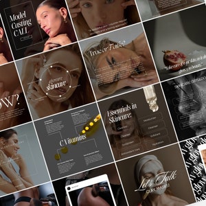 Skincare Instagram Templates, Esthetician Instagram Template, Dermatologist Templates, Skincare Social Media Posts, Skincare Instagram Post