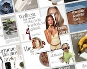 Health & Wellness Instagram Canva Templates, Health Coach Instagram, Holistic Coach, Wellness Instagram Templates