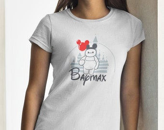 Disney Baymax Unisex Crewneck camisa de manga corta / Big Hero 6 inspirado / camisa del parque temático