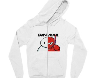 Baymax Alter Ego Super Hero Unisex Zip Up Hoodie | Big Hero 6 Inspired | Theme Park Sweater