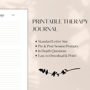 Therapy Journal | Guided Mental Health Workbook | Self-Reflection, Healing Journal | Mental Health Gift | Anxiety & Depression Support