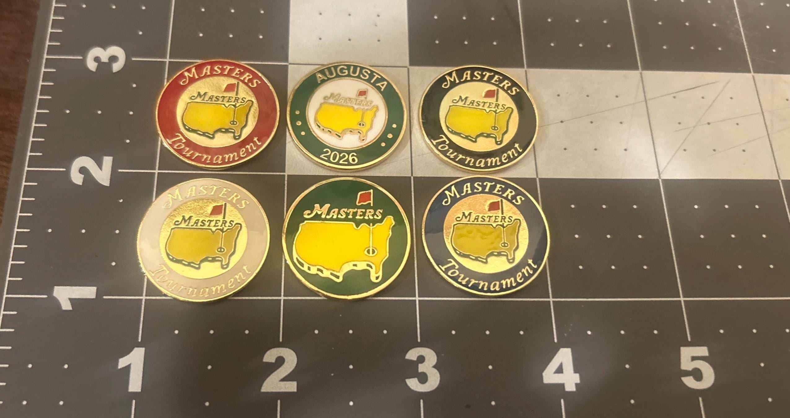 The Masters Ball Markers - Etsy