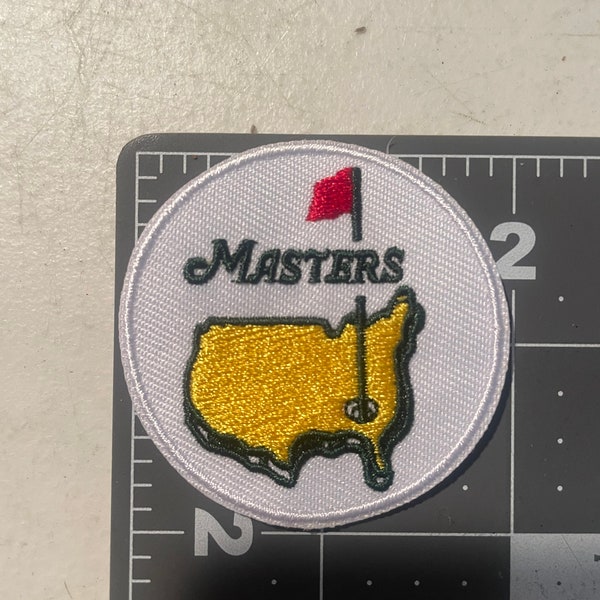 MASTERS PATCHES LOGO Adhesive backing for iron-on. Quality, 2.0inch size.