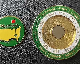 The Masters Scorecard Golf Ball Marker