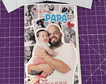 Personalized Sticker Album for Dad - Ideal Father's Day Gift - Photo Album with Stickers