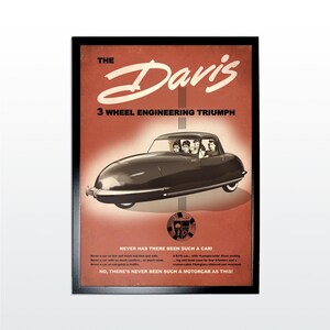 Vintage Werbeplakat: Amerikanische Autos. 1950s Retro Style Kunstdruck (UNGERAHMT)