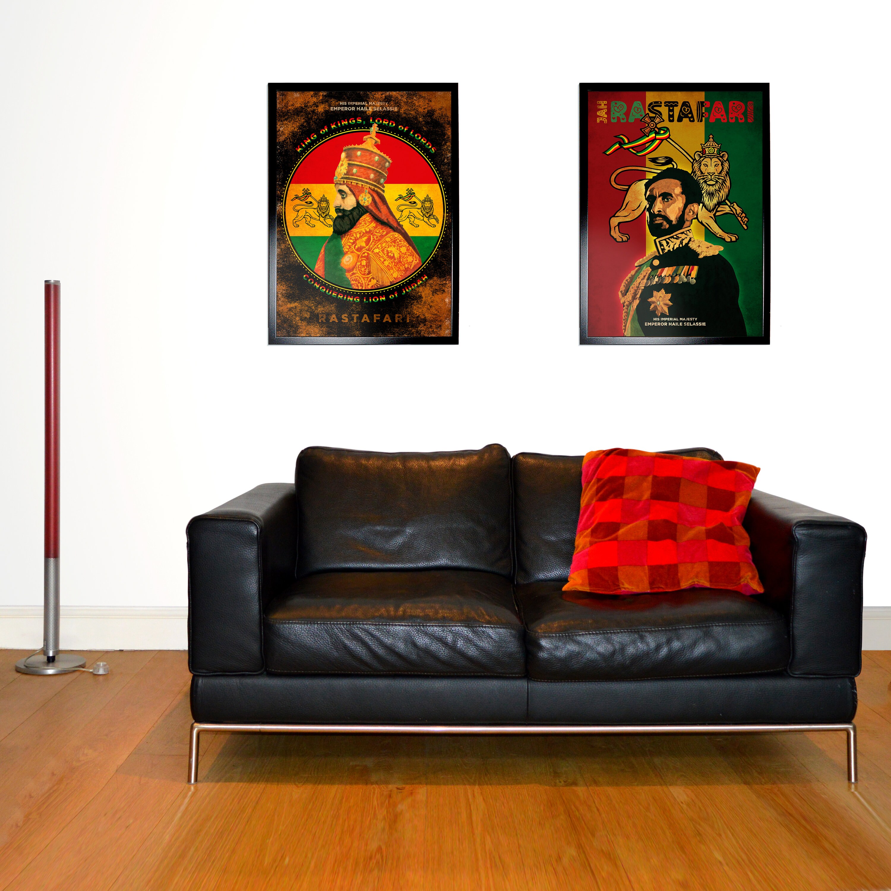 HAILE SELASSIE: Retro Style Rastafarian Poster Art Print