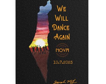 「We Will Dance Again」ペインティングパズル（120、252、500ピース）、ノヴァフェスティバルメモリアル、10月7日、平和と愛の音楽