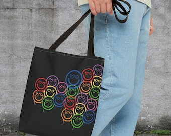 Rainbow Logo Pride Tote Bag: LGBTQ Ally Gift
