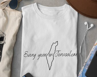 Every Year In Jerusalem Tee - Jewish Graphic T-Shirt