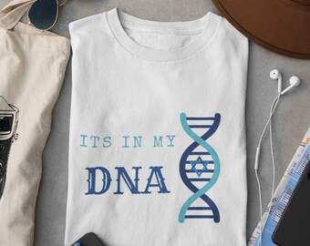 Jewish DNA T-Shirt: Israel Heritage Graphic Tee