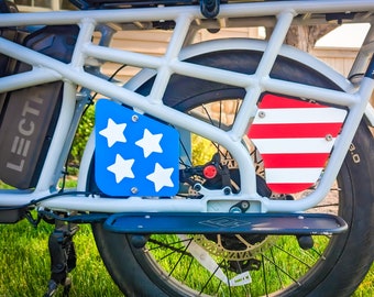 American Flag Panels for Lectric Xpedition Cargo eBike (4 Pieces, Left and Right Sides)