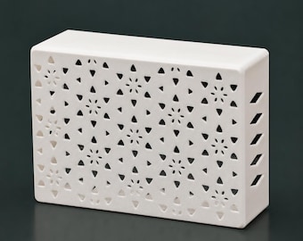 Modern Wedge Bloom Door Chime Cover | Customizable Size | 15 Custom Colors | Max 13 Inches External Dimension