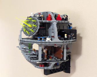 Rotating Death Star Wall Mount Display | Compatible With LEGO Set