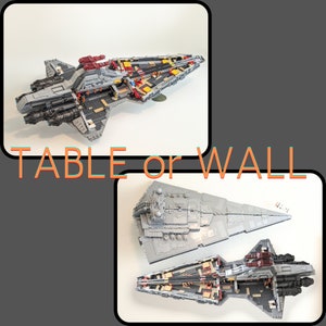 LEGO Venator-Class Republic Attack Cruiser Wall or Table Mount (For kit 75367) Left or Right Facing