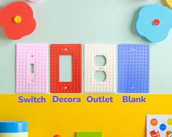 Lego Compatible Light Switch and Outlet Covers