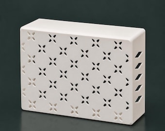 Modern Flowers Door Chime Cover | Customizable Size | 15 Custom Colors | Max 13 Inches External Dimension