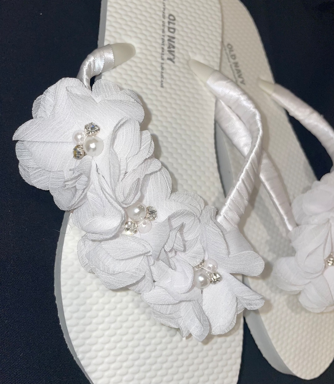 Wedding Flip Flops, Beach Wedding Flip Flops, Flower Sandals, Beach