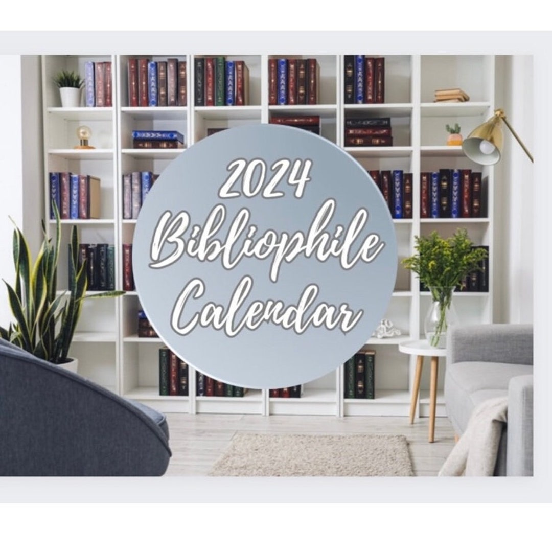 2024 Bibliophile Calendar Etsy