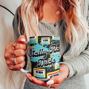 80s Mug | 80s Coffee Mug | 80s Coffee Cup | Ultimate &#39;80s Retro Coffee Mug | 15oz Ceramic Mug | Totally Rad Dude