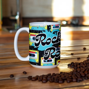 80s Mug | 80s Coffee Mug | 80s Coffee Cup | Ultimate &#39;80s Retro Coffee Mug | 15oz Ceramic Mug | Rock & Roll