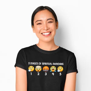 Spiritual Awakening Emoji Tee: Lightworker Starseed Unisex Jersey
