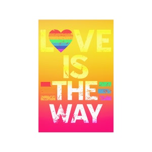 Love is the way, 5D, trending now, Lichtarbeiter Poster, metaphysisches Poster, Sternensaat Poster, Bewusstseinskunst, Satin Poster (210gsm)
