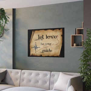 Let Love be your führen, Erwachte Kunst, 5D, Lichtarbeiter Poster, Metaphysisches Poster, Sternensaat Poster, Bewusstseinskunst, Satin Poster