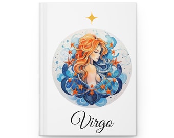 Virgo journal, lightworker journal, starseed journal, 5D, astrology journal, lightworker gift, starseed gift, Hardcover Journal Matte