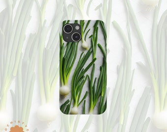 Dünne Handyhülle Green Onion Handyhülle für Handy 14 13 12 11 max