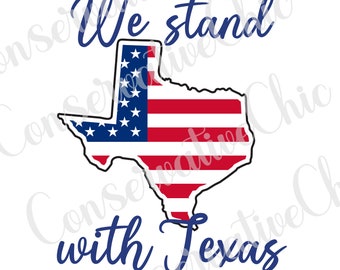 Wir stehen mit Texas PNG Unterstützung Texas Sublimationsdesign