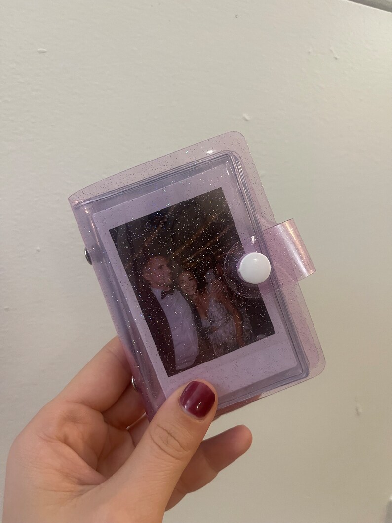 Instax Mini Photo Album Polaroid 3 Inch Photo Book Sparkle Sequin Pink Blue Purple Thoughtful