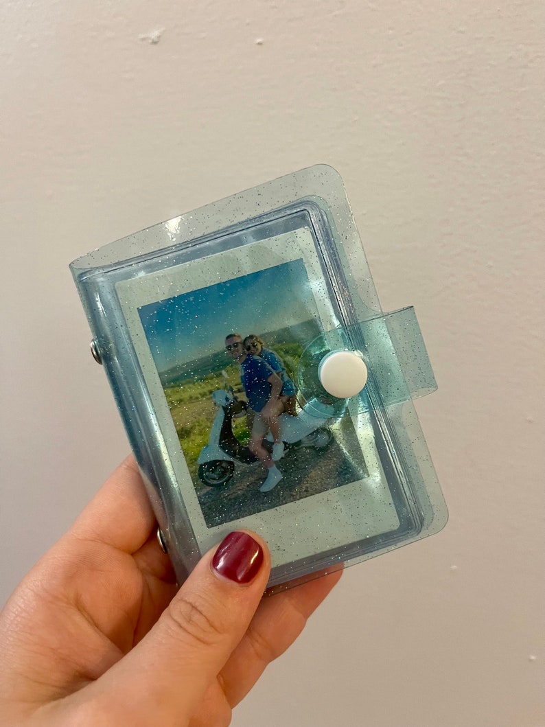 Instax Mini Photo Album Polaroid 3 Inch Photo Book Sparkle Sequin Pink Blue Purple Thoughtful