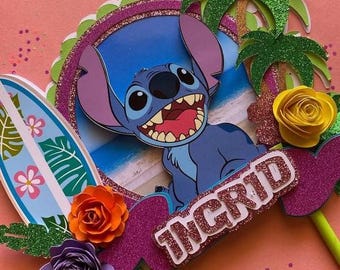 Cake Topper Stitch- silhouette studio file
