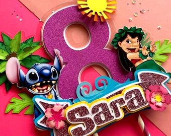 Cake Topper Stitch- Svg file and silhouette studio