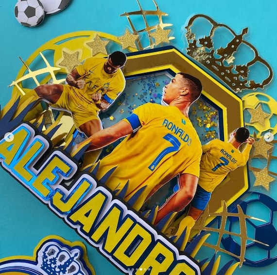 Cake Topper Cristiano Ronaldo Al Nassr File .studio-svg-pdf - Etsy