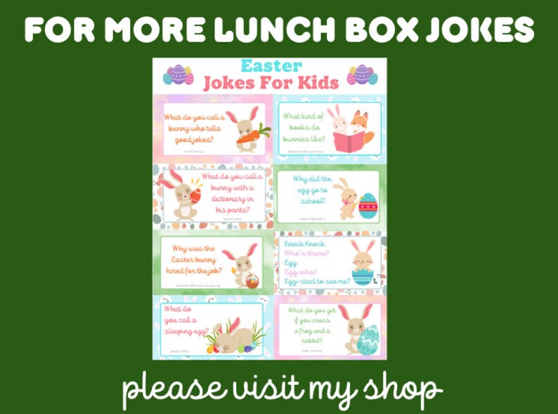 St Patricks Day Jokes for Kids Printable Lunchbox - Etsy