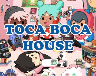 Libro de actividades de papel con velcro de Toca Boca House