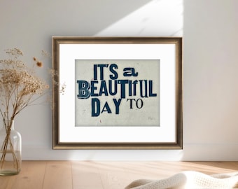 Handmade Letterpress Print | Positive Vibes Decor