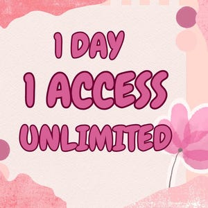1 ACCESS 1 day UNLIMITED and beautiful note PAD