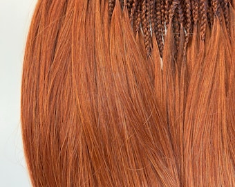 Ginger Hair Extension Braids | Handmade Synthetic Double Ended Braids | Soft & Lightweight