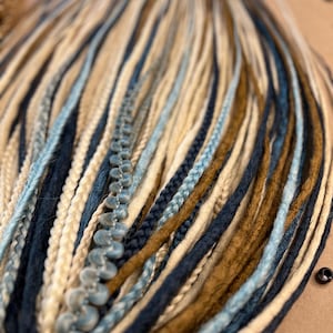 Blue Ombre Synthetic Dreadlocks: DE Braids, Kanekalon Hair Extensions | FAST SHIPPING 1DAY!!!
