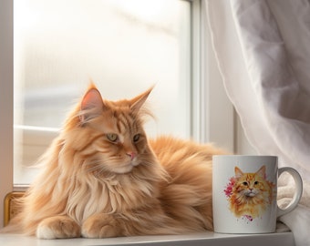 Personalized Cat Mug - Gift for the Cat Lover - 11oz Mug