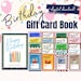 Printable Birthday Gift Card Book, Gift Card Book, Birthday Gift ...
