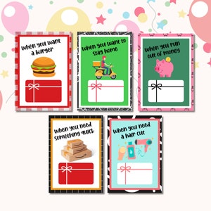 Printable Birthday Gift Card Book, Gift Card Book, Birthday Gift ...