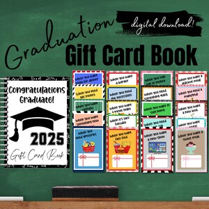 Carte-cadeau imprimable pour l'obtention du diplôme, Carte-cadeau de survie pour diplômé, Cadeau de remise des diplômes, Porte-cartes cadeau, Cadeau pour diplômé, Cadeau de remise des diplômes